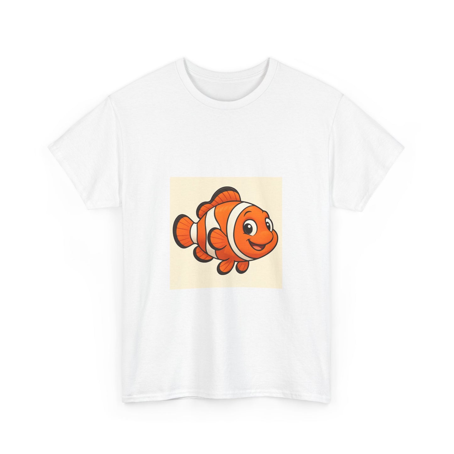 Colorful Clownfish Tee for Ocean Lovers, Unisex Cotton T-Shirt, Cute Marine Life Shirt, Gift for Aquatic Enthusiasts, Summer Wear