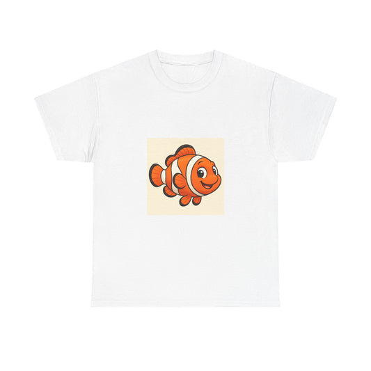 Colorful Clownfish Tee for Ocean Lovers, Unisex Cotton T-Shirt, Cute Marine Life Shirt, Gift for Aquatic Enthusiasts, Summer Wear